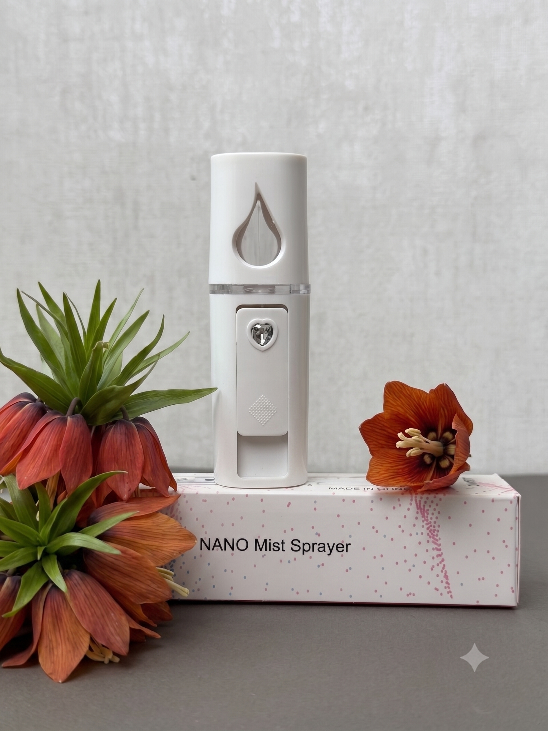 بخور سرد جیبی نانو Nano اورجینال مدل اشکی چراغ‌دار | آبرسان و مرطوب‌کننده پوست