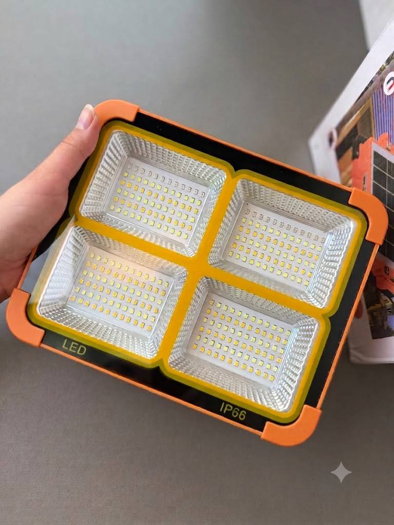 چراغ خورشیدی سولار Solar LED Light اورجینال | 4 باتری 288 لامپ ضدآب